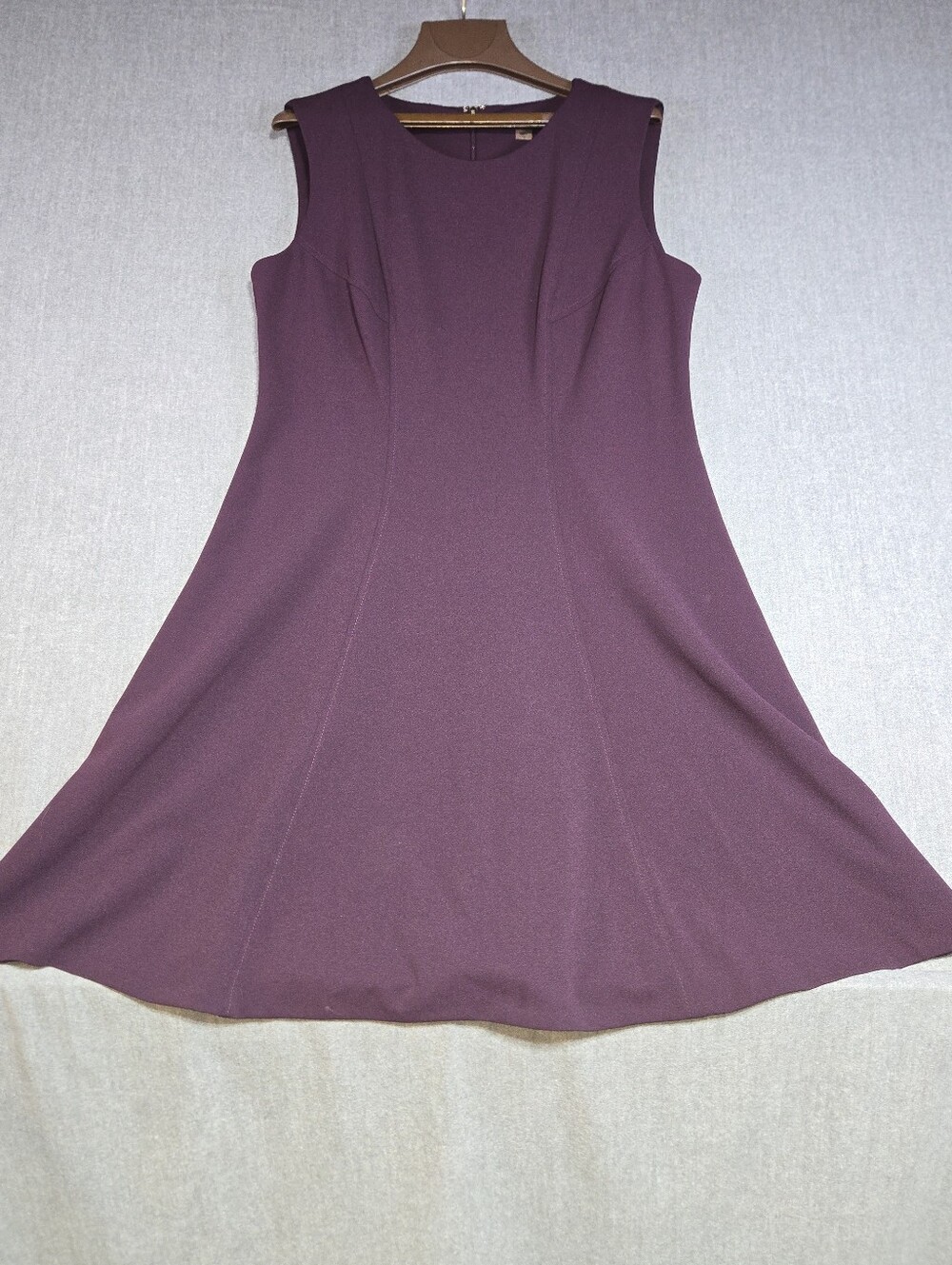 Tommy Hilfiger Womens 16 Purple Aubergine Fit & Flare A Line Tank Dress